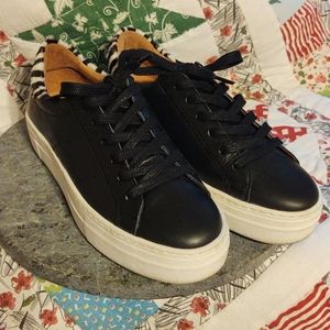 SKECHER STREET LA Black Leather Sneakers 7